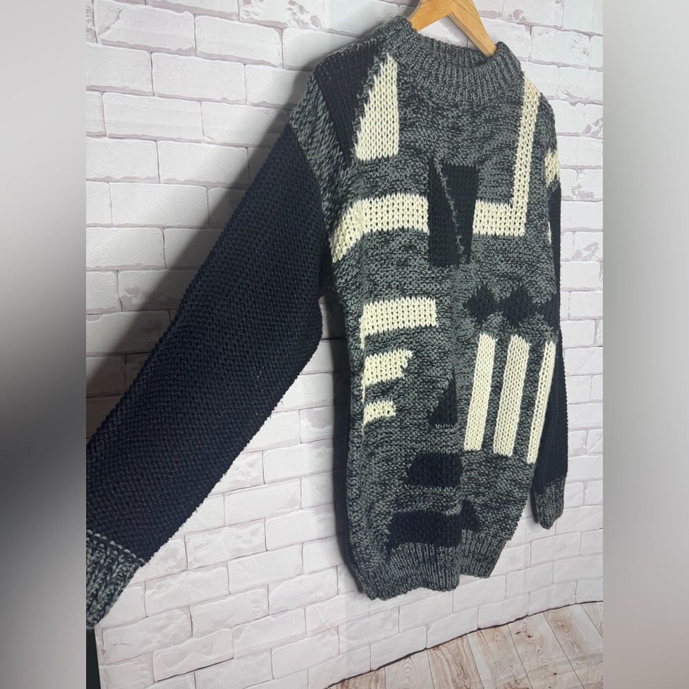 Vintage‎ Circola Moda Chunky Knit Sweater | 90s Grunge Cozycore Oversized / Med - Picture 2 of 7